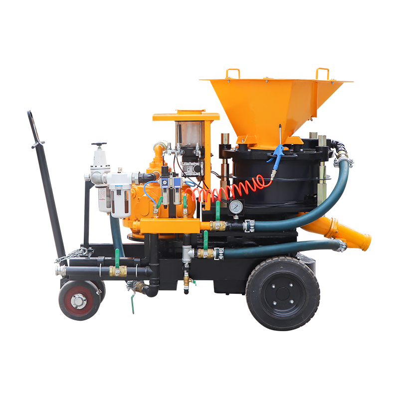 wet dry shotcrete rotor machine